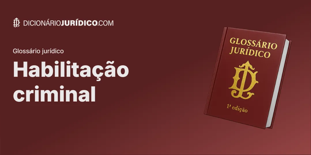 Compartilhe este tutorial: Habilitação criminal