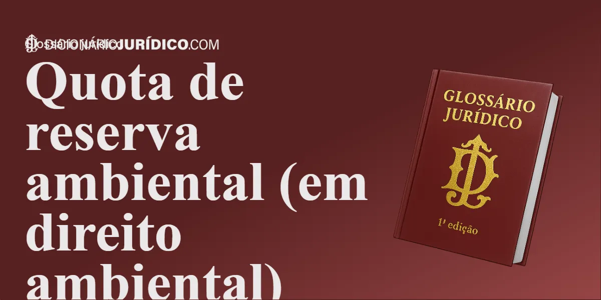 Compartilhe este tutorial: Quota de reserva ambiental