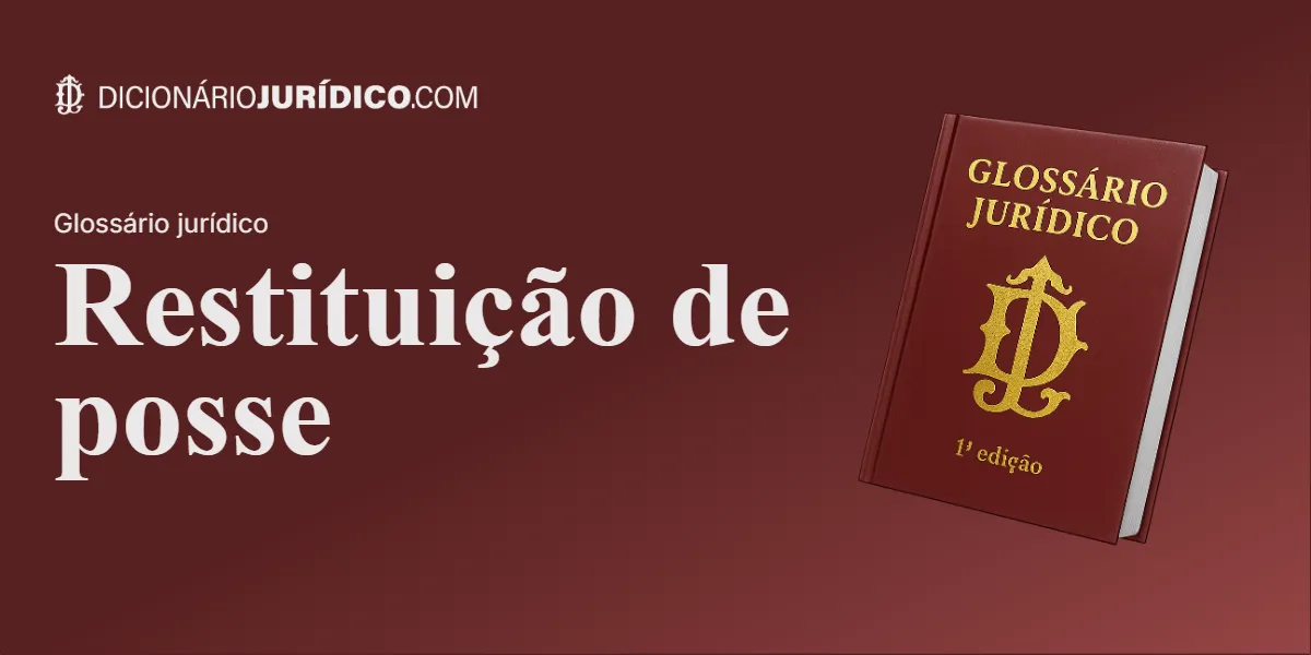 Compartilhe este tutorial: Restituição de posse