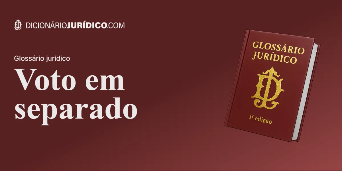 Compartilhe este tutorial: Voto em separado