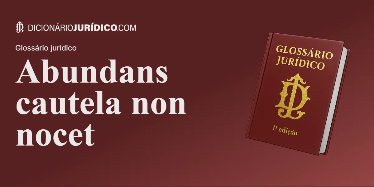 Compartilhe este artigo: Abundans cautela non nocet