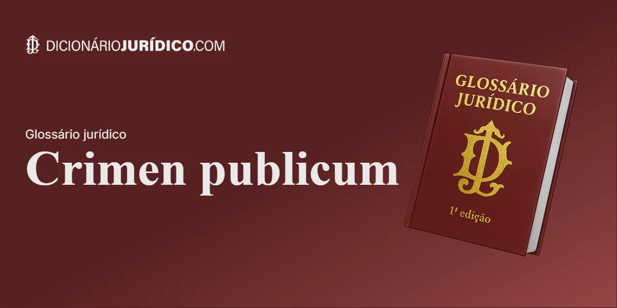 Compartilhe este tutorial: Crimen publicum