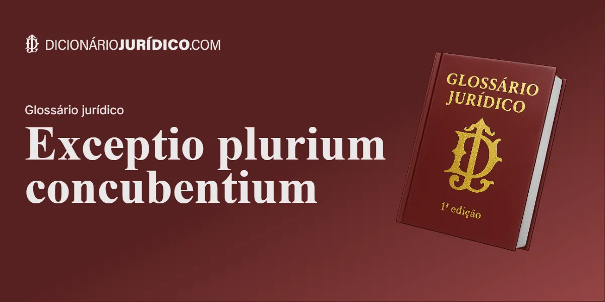 Compartilhe este tutorial: Exceptio plurium concubentium