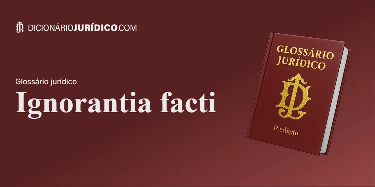 Compartilhe este tutorial: Ignorantia facti