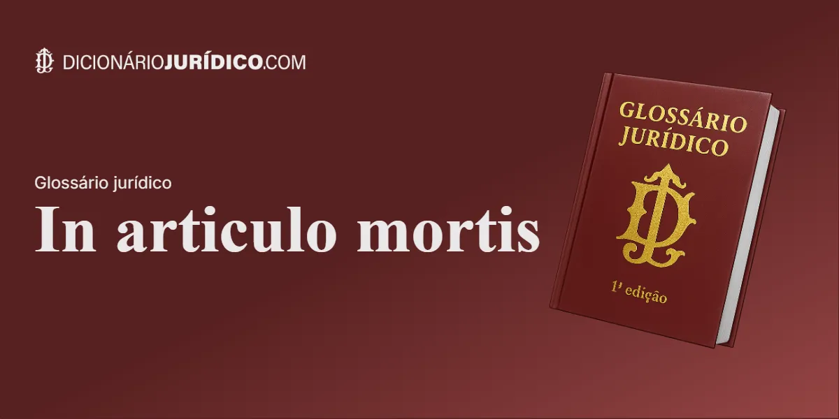 Compartilhe este tutorial: In articulo mortis