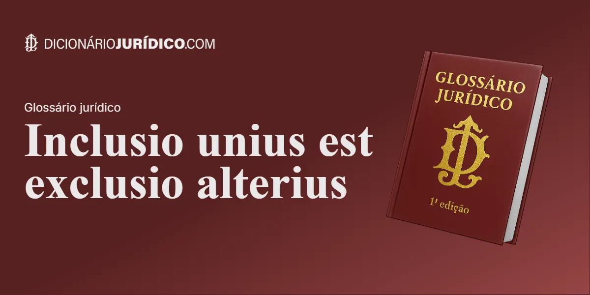 Compartilhe este tutorial: Inclusio unius est exclusio alterius