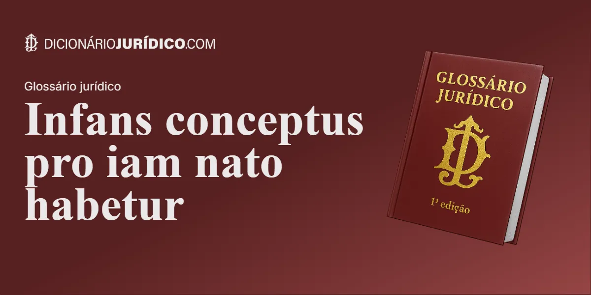Compartilhe este tutorial: Infans conceptus pro iam nato habetur