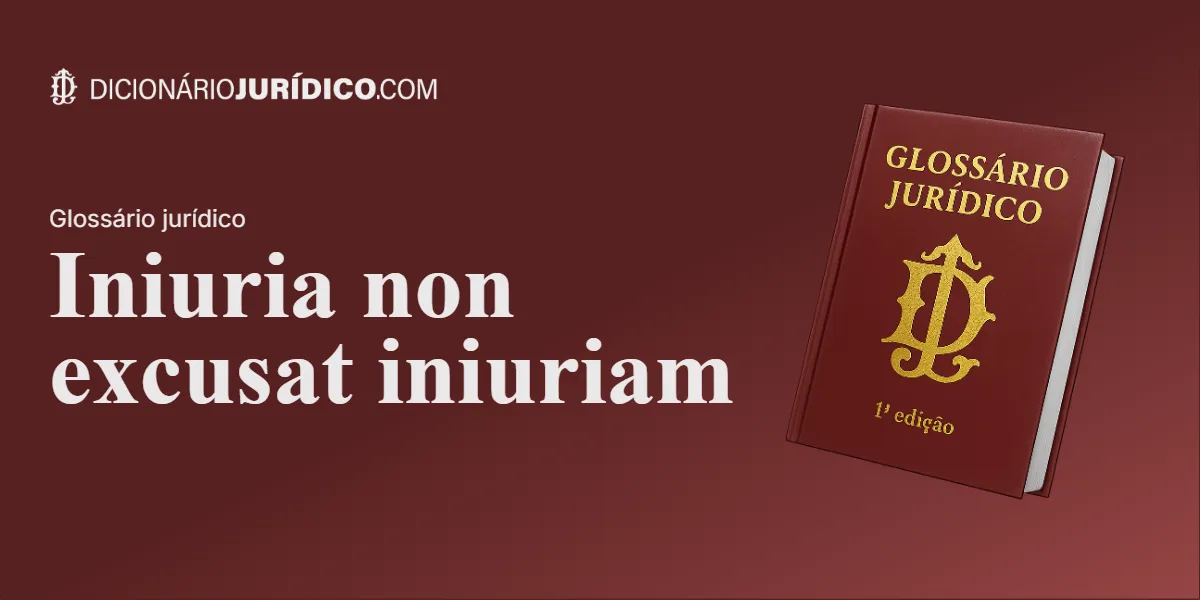 Compartilhe este tutorial: Iniuria non excusat iniuriam