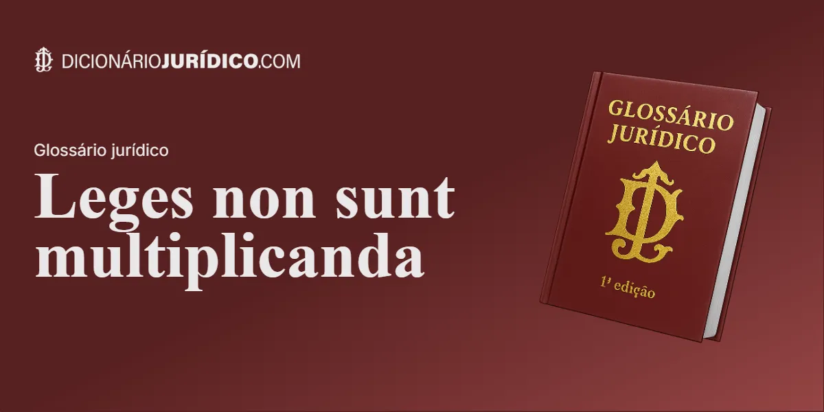Compartilhe este tutorial: Leges non sunt multiplicanda