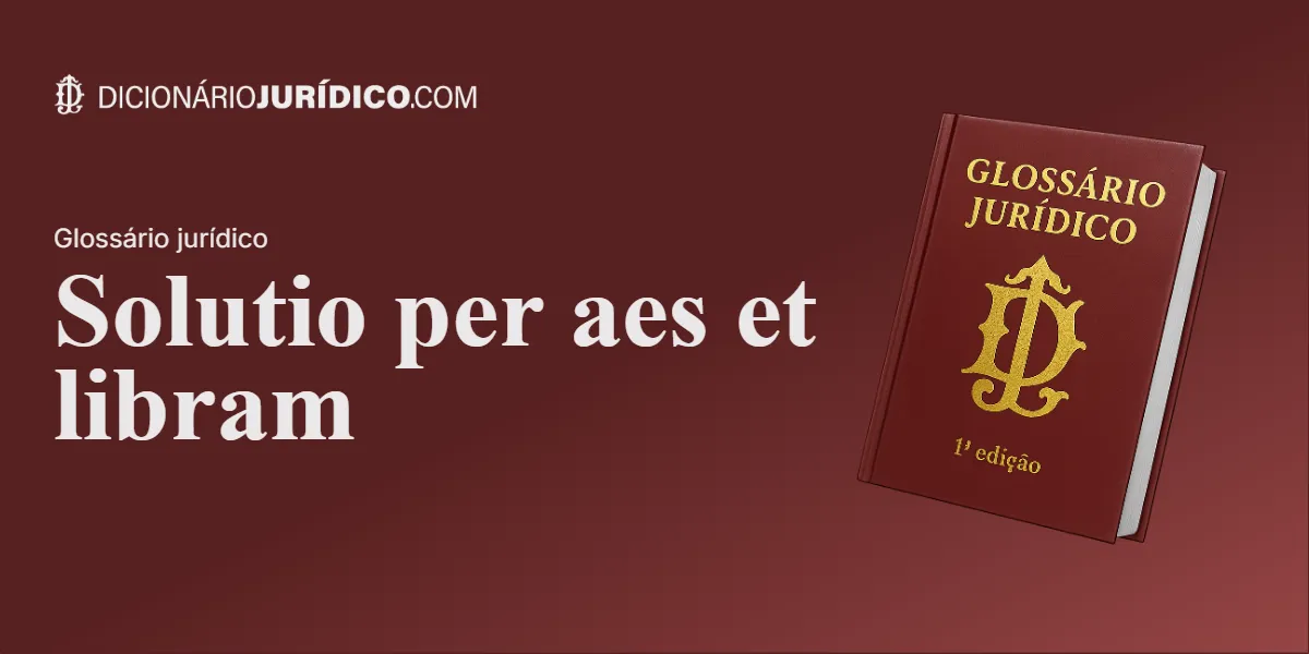 Compartilhe este tutorial: Solutio per aes et libram